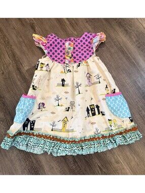 Ava Bella Dress Polka Dot Halloween Dress 4/5 T